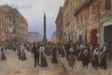 La Modiste Sur Les Champs Elysees París escenas Jean Beraud Pinturas al óleo